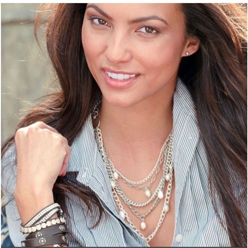 Stella and Dot Avery multi strand pearl necklace